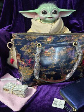 Patricia Nash Belle Leather Shoulder Tote in Kent Countryside - NEW